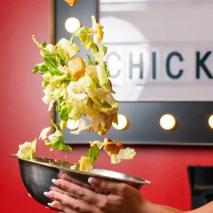 If you're going to get a salad, get it at a place that specializes in chicken.