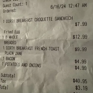 What I actually ordered