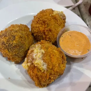 Fried Crawfish Boudin Balls (3)
