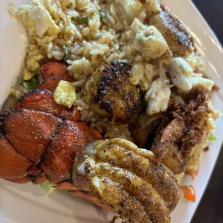 Lobster, Scallop, Shrimp, Jumbo Crab Meat Fried Rice