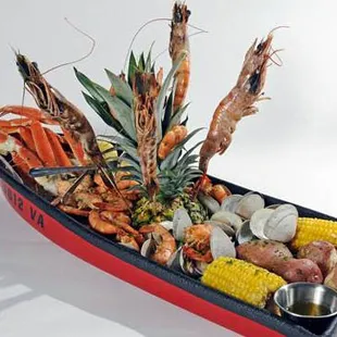 outside, sushi and sashimi