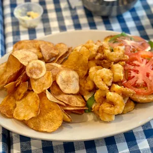 Shrimp PoBoy with Chips