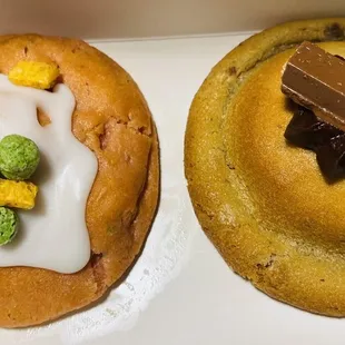 two pastries in a box