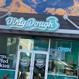 the front of the store