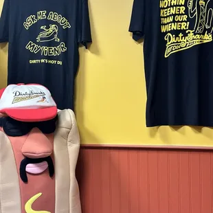 Franks selling T shirts!