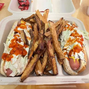 West Virginia Spicy Slaw Dogs