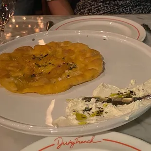 Amazing free flatbread to start