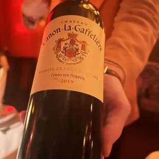 The famous French wine bottle