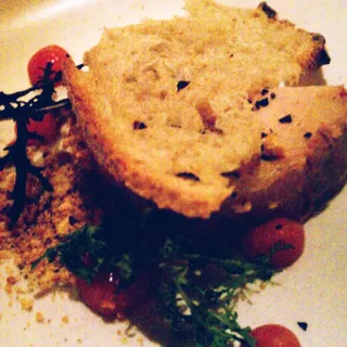Foie Gras Torchon / Raspberry / Pistachio / Honey