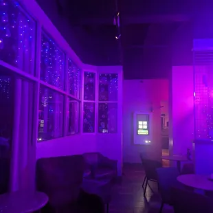 One of the seating areas