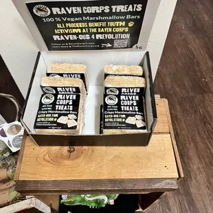 Rice krispie treats but vegan!
