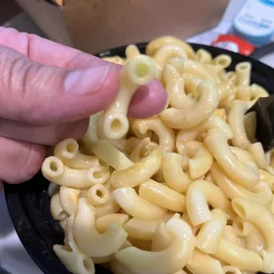 Plain bland noodles. Definitely not macaroni and cheese I don&apos;t care where are you come from, this is embarrassing!