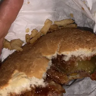 Those STORE BOUGHT &quot;french&apos;s&quot; crispy fried onions from Walmart i stg.