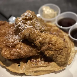 Chicken and waffles