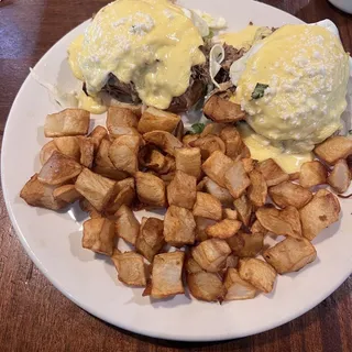 Pork Verde Benedict