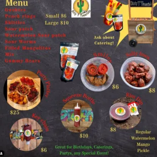 a menu for a restaurant