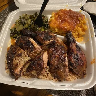 Jerk chicken dinner (Dark meat)