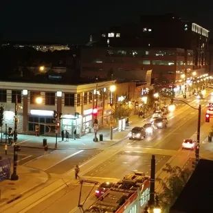 View down H St from the roof.