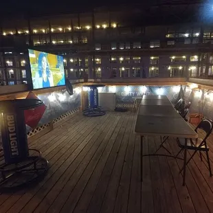 Rooftop deck.