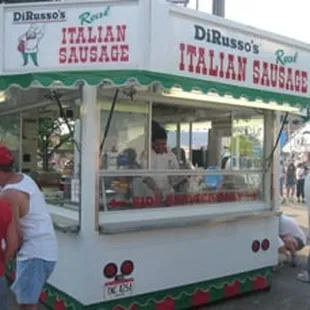 a hot dog stand
