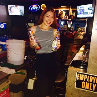 Beautiful Korean bartender
