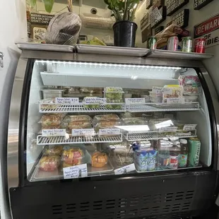 Sandwiches and salads