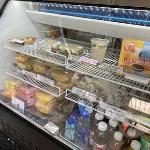 a refrigerated display case