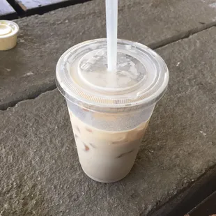 Chai tea latte!  Owner makes one of the best!