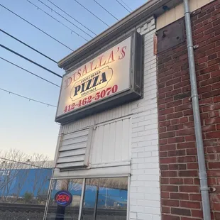 the front of the restaurant