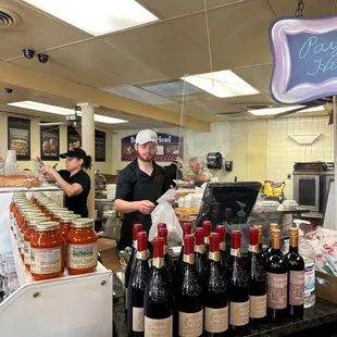 Busy behind the counter