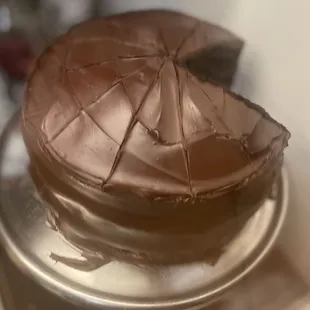 a chocolate cake