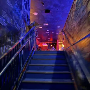 Stairs from Diner Ross to the bar.