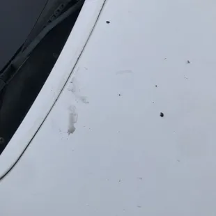 Dirt on hood