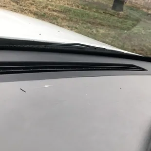 Dirt on dash