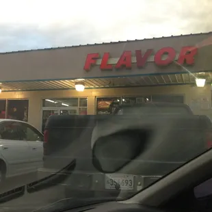 the front of a store