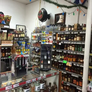 a wide selection of liquor