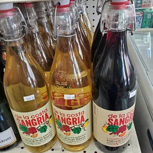 Always interesting finds on Polk, white &amp; red sangria...bottled in Paso Robles.