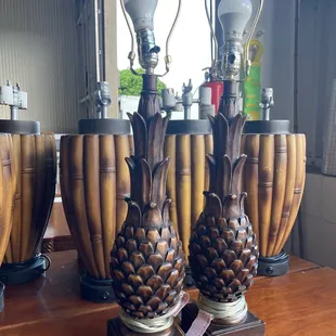 Pineapple lamps are so cute very heavy solid lamps