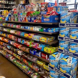 a grocery store filled with liquor