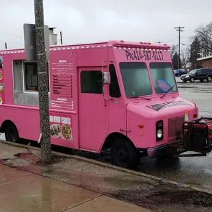 New truck out front.