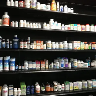 vitamins and minerals section