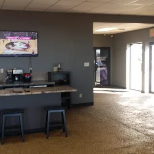 a beautiful waiting area