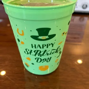 Beer in a cool plastic cup