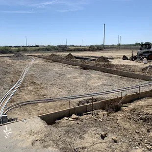 Foundation framed and electrical done
