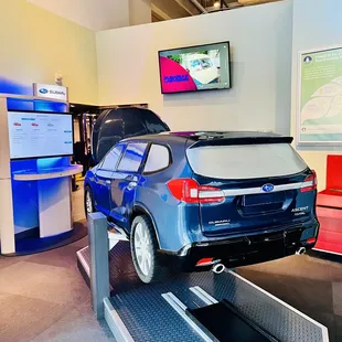 Auto shop on second floor