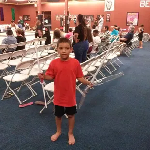 Yay my son won a dual light saber for winning 3 duels in a row