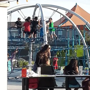 Getting ready to play spider man tag!