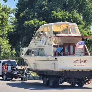 Boat sale going on at the dock.