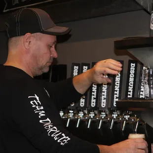 Team Disgruntled's Craig Salmela will get you the perfect pour.