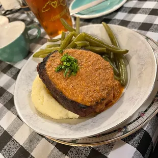 Cajun Meatloaf &amp; Mashed Potatoes